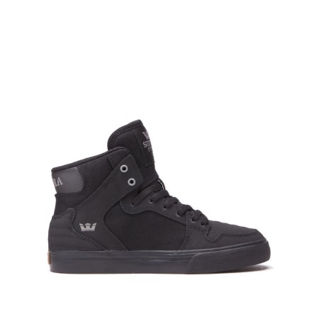 Supra Vaider Svart Høye Sneakers Barn [NO-5-Q814]